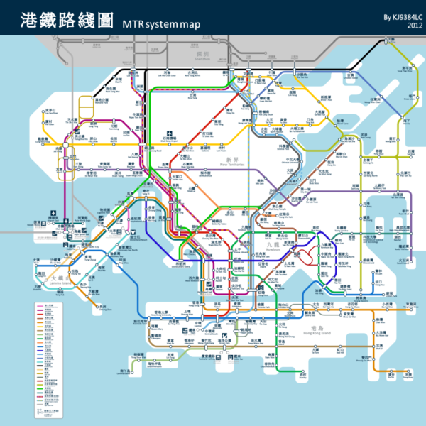 TUBE　自己紹介必読map MTR Future System Map - MTR Future System Map | IJMacD.com